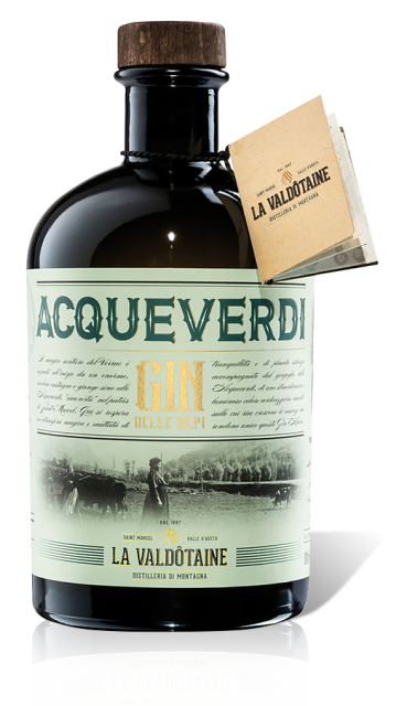 La Valdotaine Gin Acqueverdi 43% 1 L